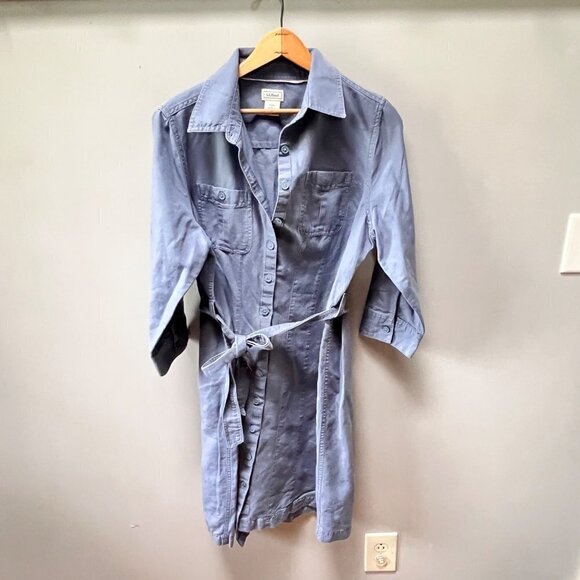 L. L. Bean Dresses & Skirts - L. L. Bean Linen Shirt Dress-‎ Size M